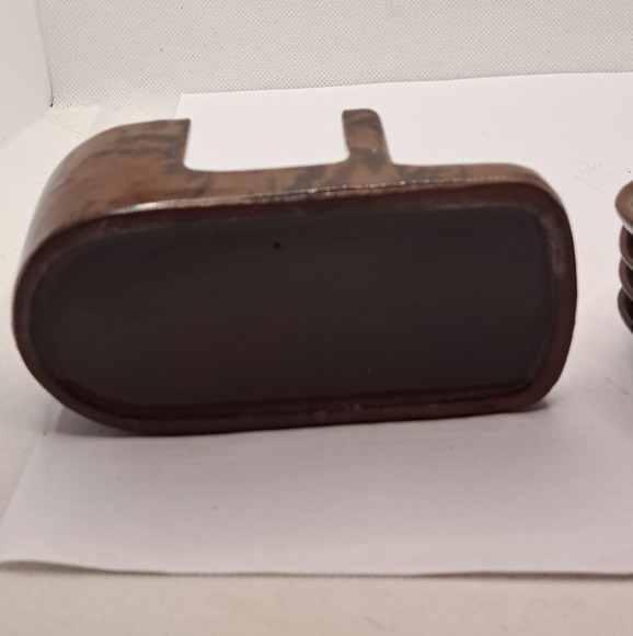 Ashtray Set Made in Occupied Japan Brown 4 ashtrays Vintage. - Picture 5 of 7